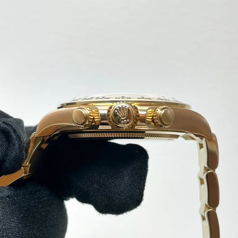 Super Clone Rolex Daytona Black Dial 126508 — on leather display
