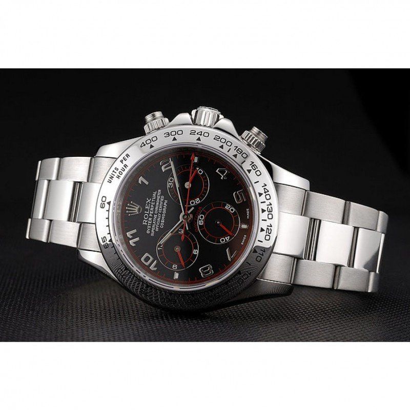 Super Clone Rolex Daytona Black Dial 80296 — side profile