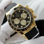 Super Clone Rolex Daytona Black Dial Yellow Gold 126518LN — bracelet detail