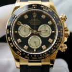 Super Clone Rolex Daytona Black Dial Yellow Gold 126518LN — clasp and links