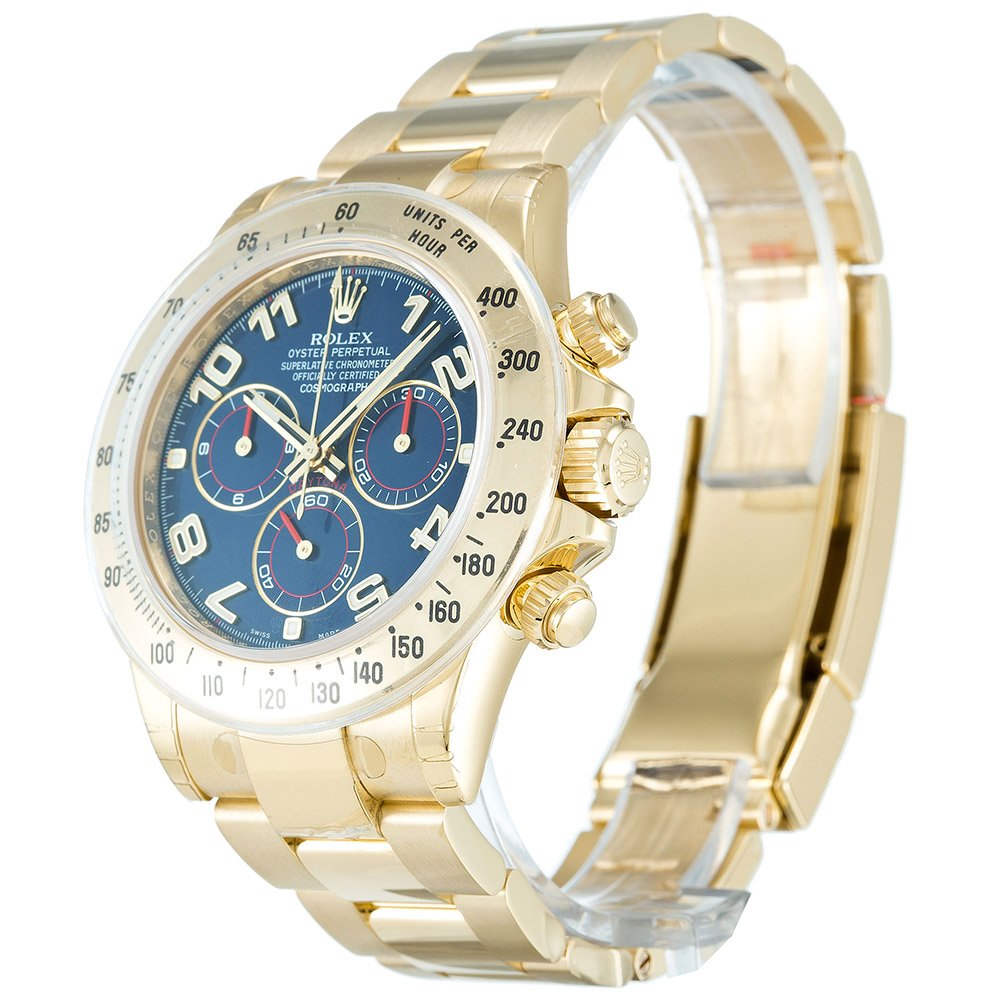 Super Clone Rolex Daytona Blue Dial 116528 — dial close-up