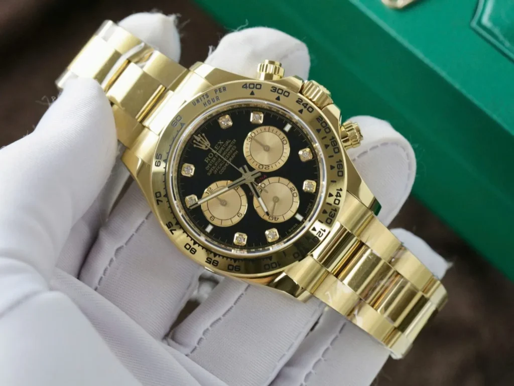 Super Clone Rolex Daytona Bright black Dial 126508 — case and bezel
