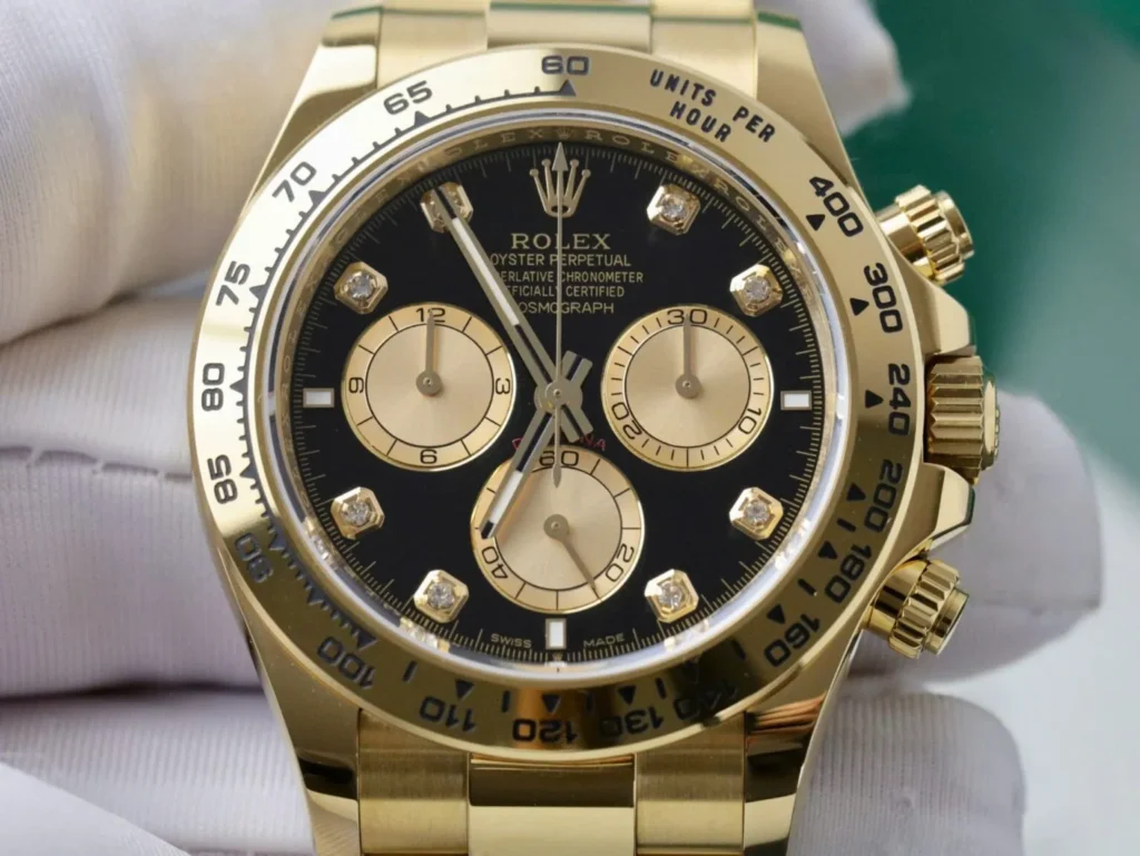 Super Clone Rolex Daytona Bright black Dial 126508 — side profile