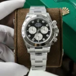 Super Clone Rolex Daytona Bright black Dial 126509 — dial close-up