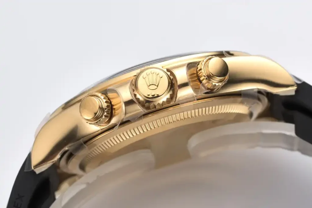 Super Clone Rolex Daytona Golden Dial 126518LN “Pikachu” — movement / caseback view
