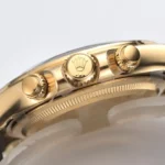 Super Clone Rolex Daytona Golden Dial 126518LN “Pikachu” — movement / caseback view
