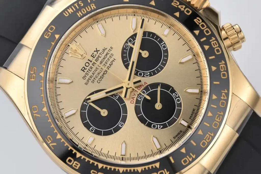Super Clone Rolex Daytona Golden Dial 126518LN “Pikachu” — view 9