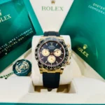 Super Clone Rolex Daytona Intense black Dial 126518LN — dial close-up