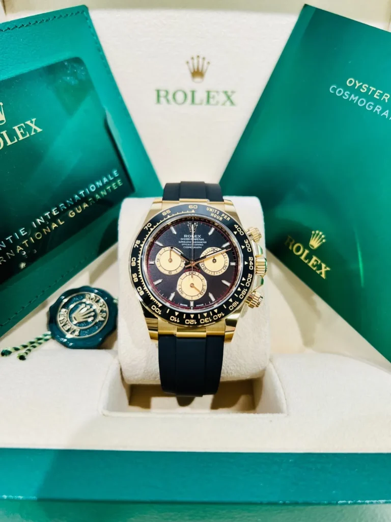 Super Clone Rolex Daytona Intense black Dial 126518LN — dial close-up