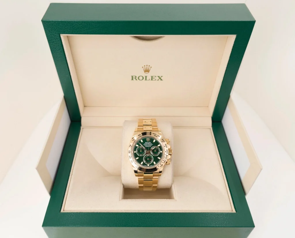 Super Clone Rolex Daytona “John Mayer” Green Dial 116508 — dial close-up