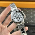 Super Clone Rolex Daytona “Panda” White Dial 126500LN — dial close-up