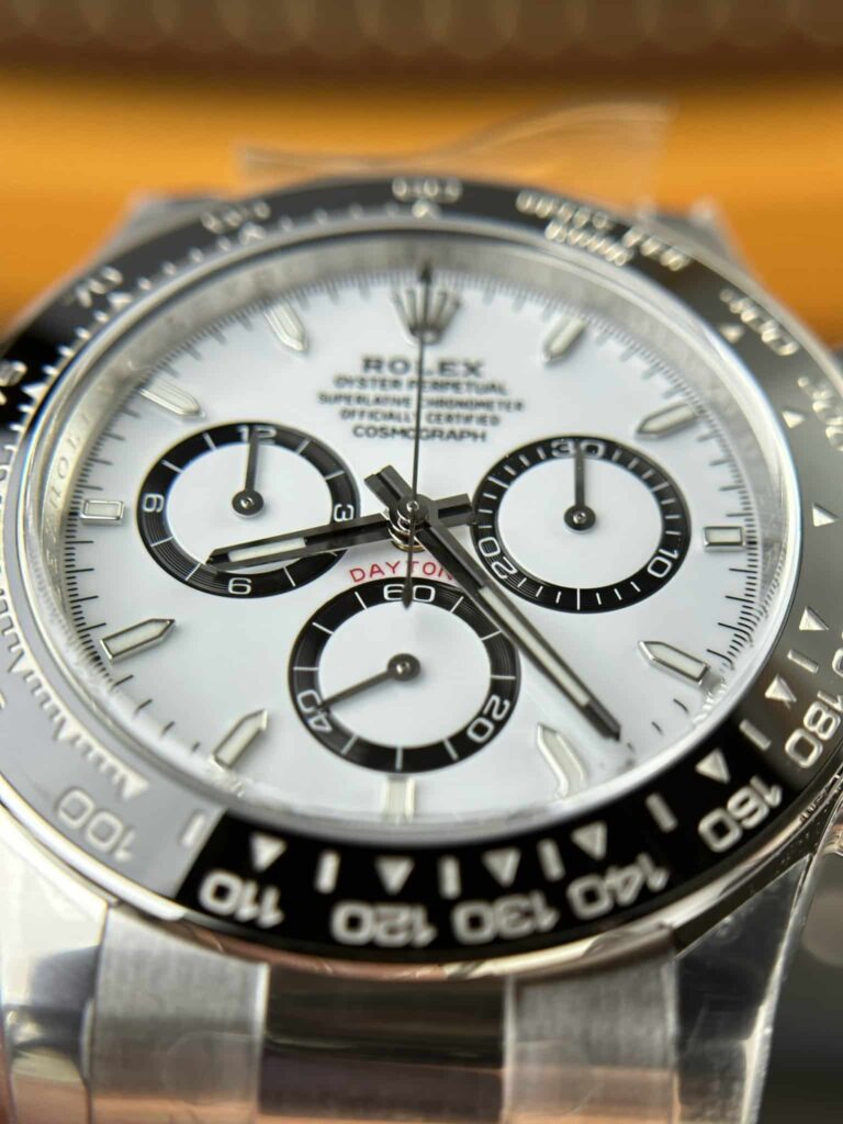 Super Clone Rolex Daytona “Panda” White Dial 126500LN — side profile