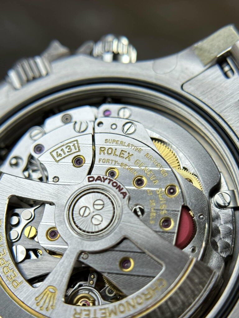 Super Clone Rolex Daytona “Panda” White Dial 126500LN — movement / caseback view