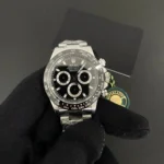 Super Clone Rolex Daytona “Reverse Panda” Black Dial 116500LN — dial close-up