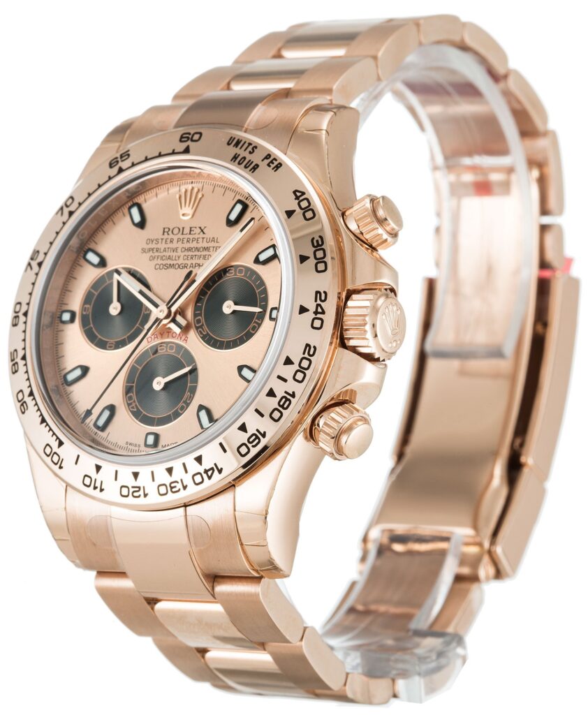 Super Clone Rolex Daytona Rose Dial 116505 — dial close-up