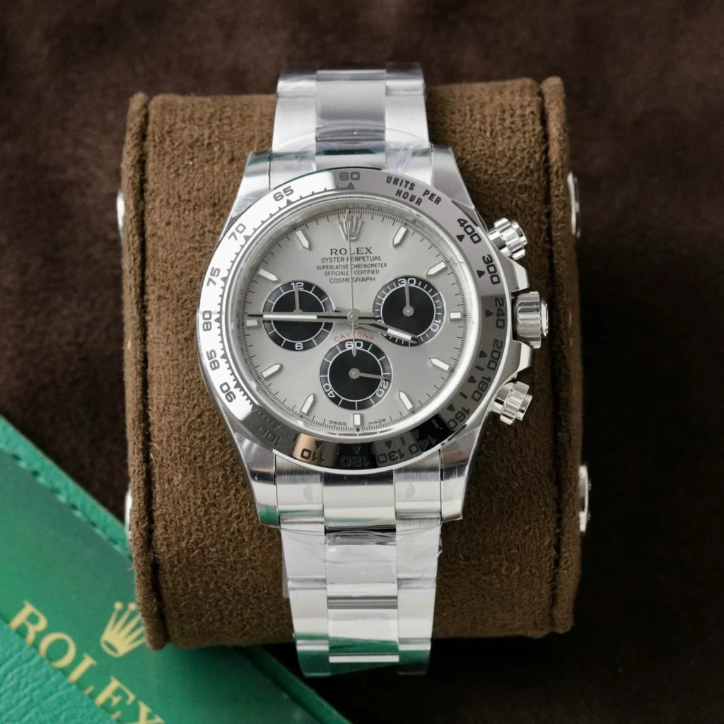 Super Clone Rolex Daytona Silver Dial 116509 — dial close-up