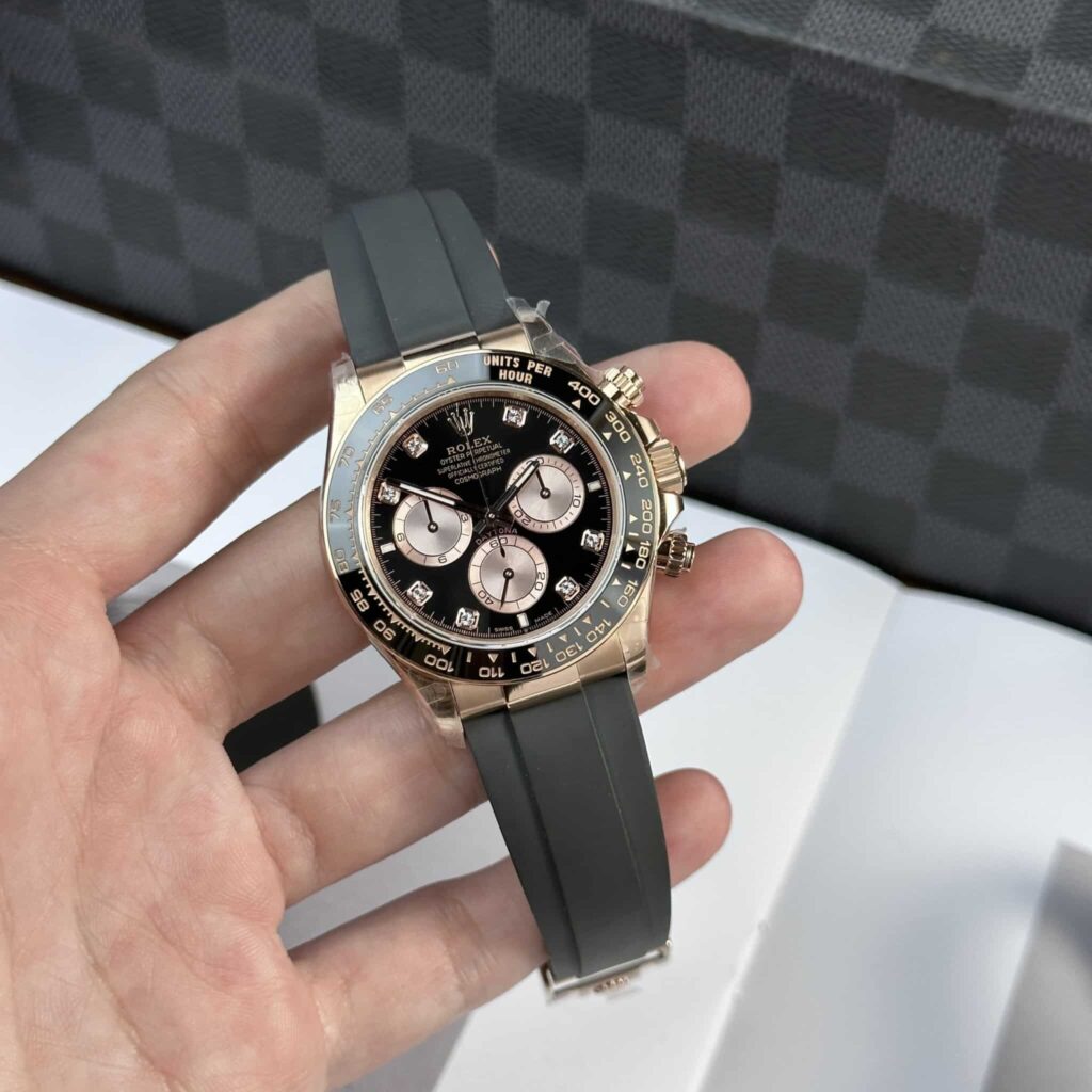 Super Clone Rolex Daytona Sundust Dial 126515LN — dial close-up