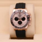 Super Clone Rolex Daytona Sundust Dial in Everose Gold 126515LN — dial close-up