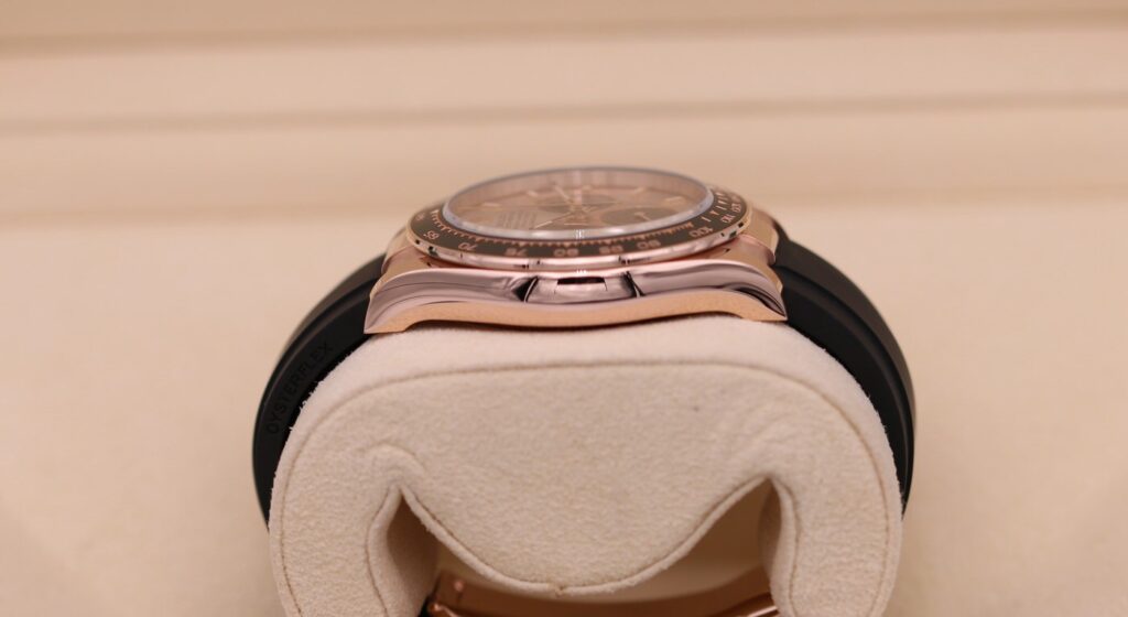 Super Clone Rolex Daytona Sundust Dial in Everose Gold 126515LN — clasp and links