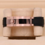 Super Clone Rolex Daytona Sundust Dial in Everose Gold 126515LN — on leather display
