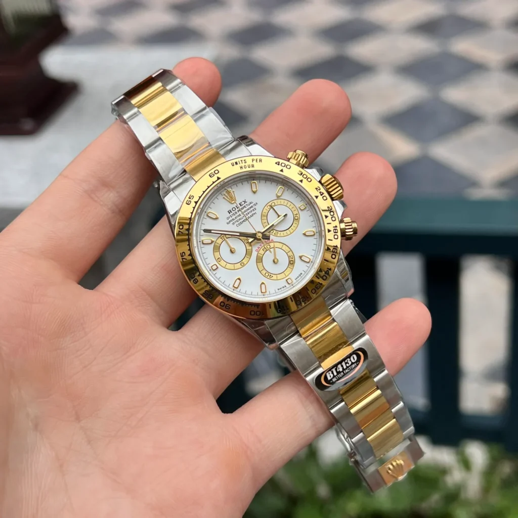 Super Clone Rolex Daytona White Dial 116523-2 — side profile