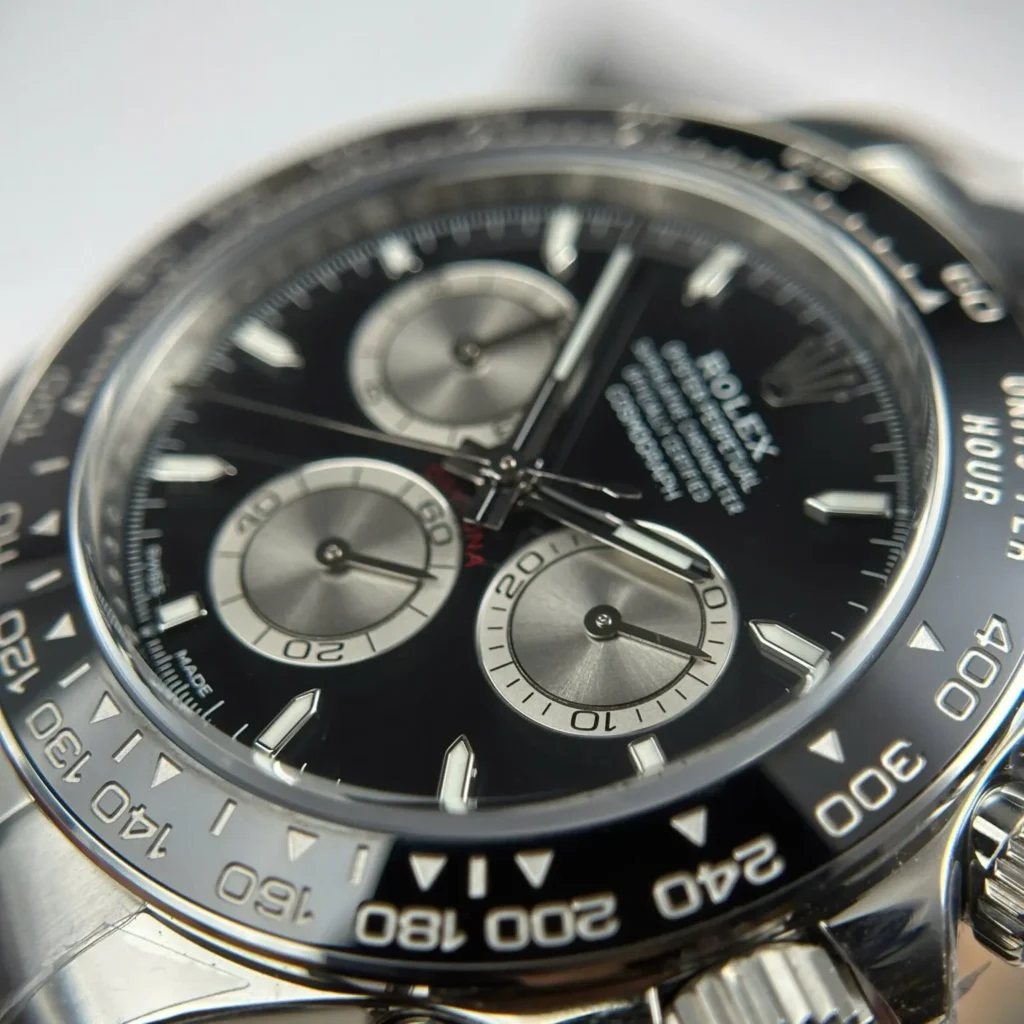 Super Clone Rolex Daytona black Dial 126519LN — side profile
