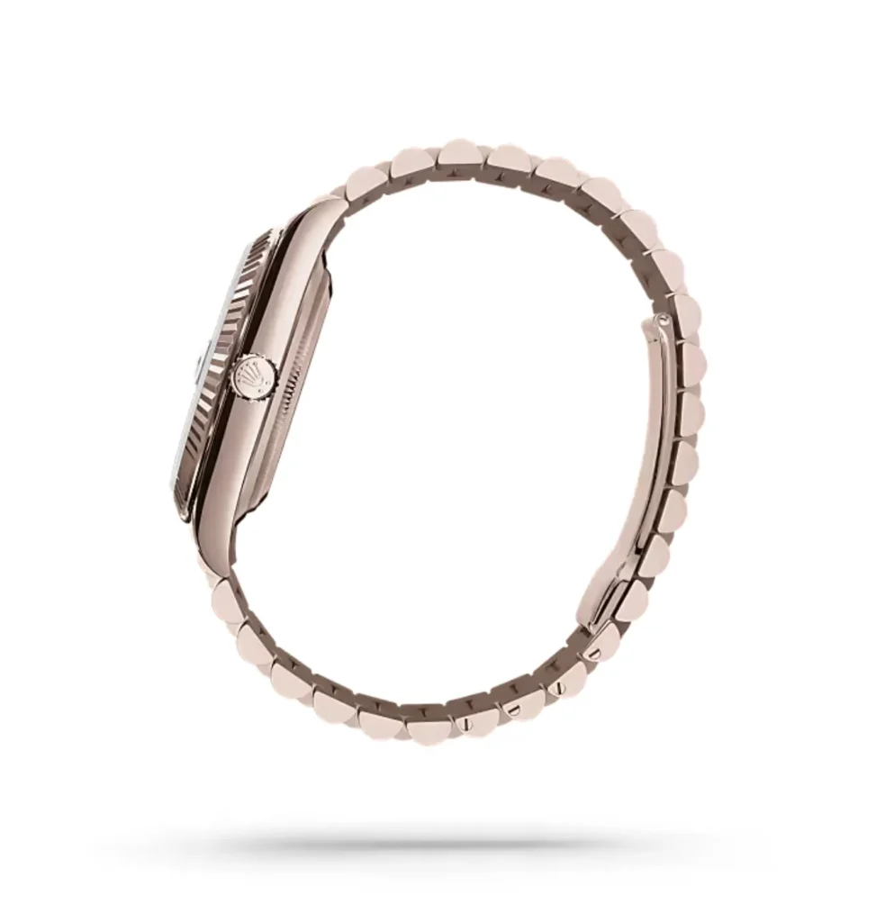Super Clone Rolex Jubilee Bracelet Gold — case and bezel