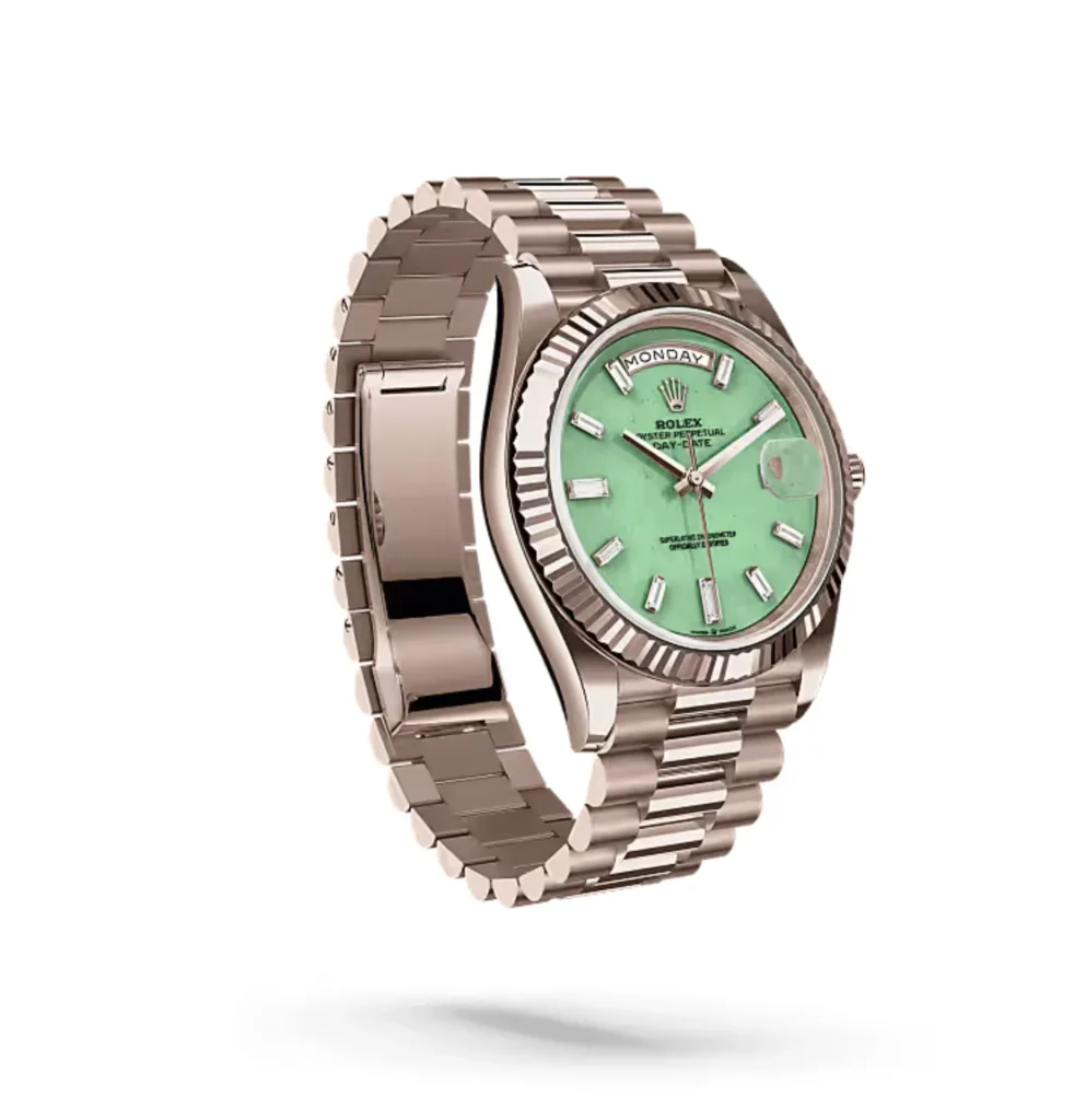 Super Clone Rolex Jubilee Bracelet Gold — clasp and links