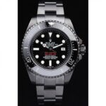 Super Clone Rolex Deepsea Black Dial REP016819 — dial close-up