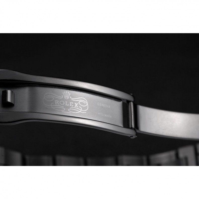 Super Clone Rolex Deepsea Black Dial REP016819 — on leather display