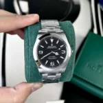 Super Clone Rolex Explorer Black Dial 224270 — dial close-up