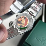 Super Clone Rolex Explorer Black Dial 224270 — on leather display