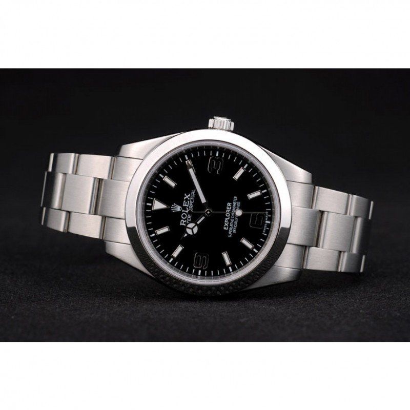 Super Clone Rolex Explorer Black Dial 42002 — side profile