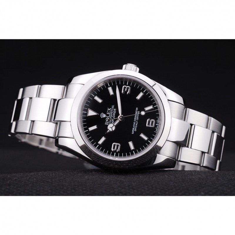 Super Clone Rolex Explorer Black Dial SRL156 14270 — side profile