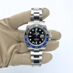 Super Clone Rolex GMT-Master II 126710BLNR “Batman” — dial close-up