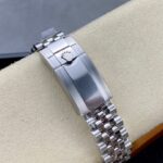 Super Clone Rolex GMT-Master II 126710GRNR “Bruce Wayne” Jubilee 2024 — on leather display