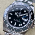 Super Clone Rolex GMT-Master II 126710GRNR “Bruce Wayne” Oyster 2024 — dial close-up