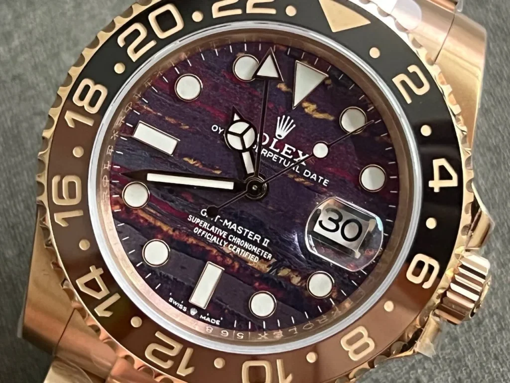 Super Clone Rolex GMT-Master II 126715CHNR Tiger Iron Dial — view 9