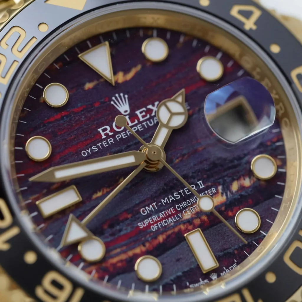 Super Clone Rolex GMT-Master II 126718GRNR Tiger Iron Dial — view 10