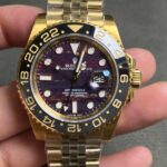 Super Clone Rolex GMT-Master II 126718GRNR Tiger Iron Dial — case and bezel