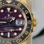 Super Clone Rolex GMT-Master II 126718GRNR Tiger Iron Dial — movement / caseback view