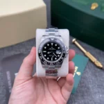 Super Clone Rolex GMT-Master II Black Dial 116710 — dial close-up