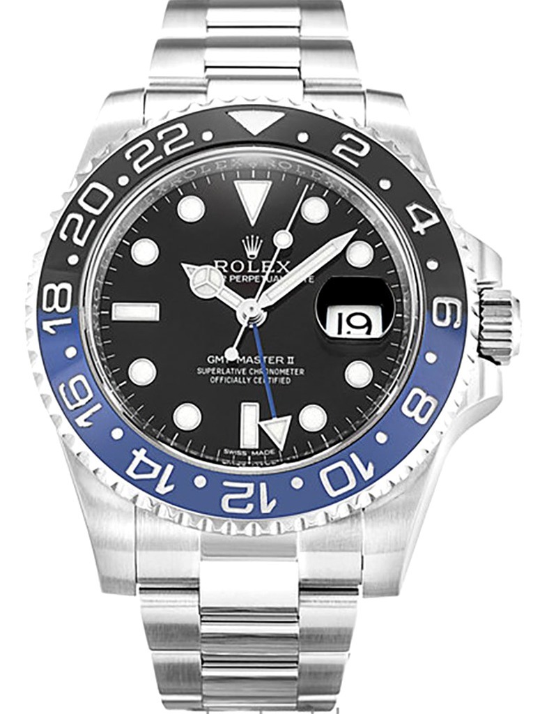 Super Clone Rolex GMT-Master II Black Dial 116710BLNR “Batman”