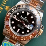Super Clone Rolex GMT-Master II Black Dial 126711CHNR Root Beer — case and bezel