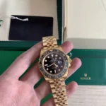 Super Clone Rolex GMT-Master II Black Dial 126718GRNR — movement / caseback view
