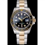 Super Clone Rolex GMT-Master II Black Dial 80295 — dial close-up
