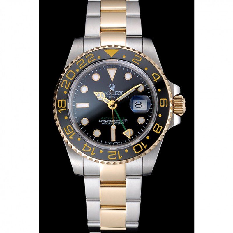 Super Clone Rolex GMT-Master II Black Dial 80295 — dial close-up