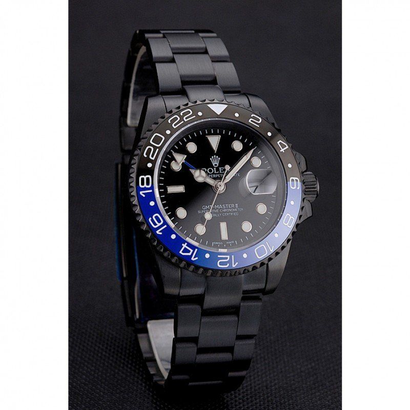 Super Clone Rolex GMT-Master II Black Dial PR18239 — case and bezel