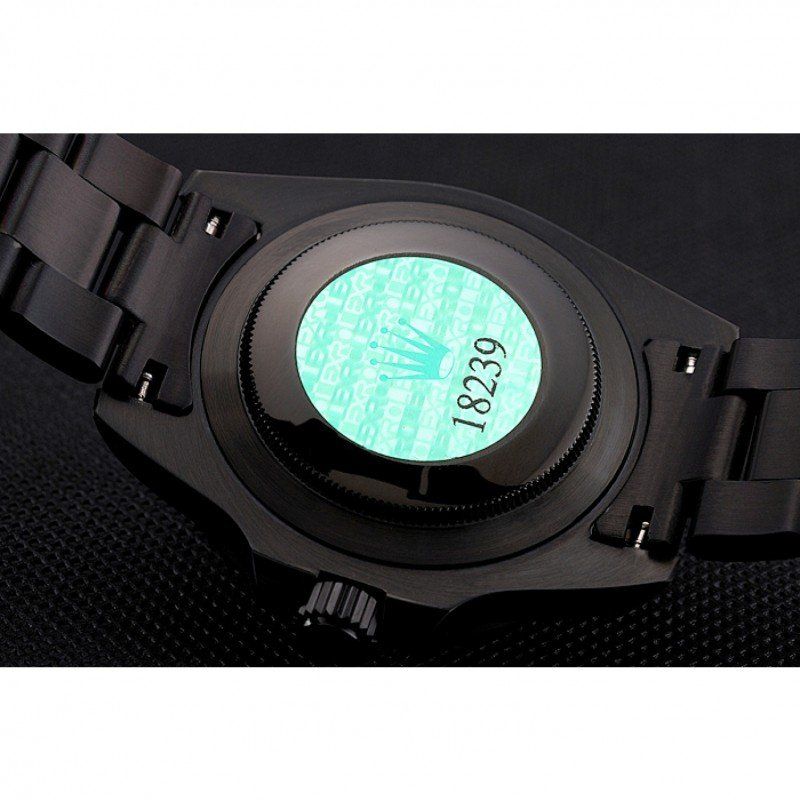 Super Clone Rolex GMT-Master II Black Dial PR18239 — on leather display