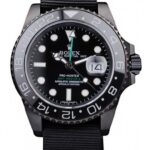 Super Clone Rolex GMT-Master II Black Dial REP016827